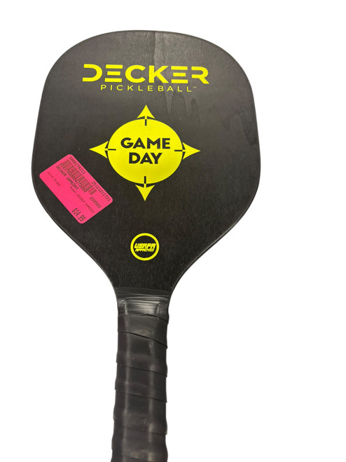 Vist Large View of Product Image Which is Used DECKER GAMEDAY Pickleball Racquet Black