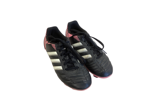 Vist Large View of Product Image Which is Used Adidas Soccer Cleats Black Junior 03.5