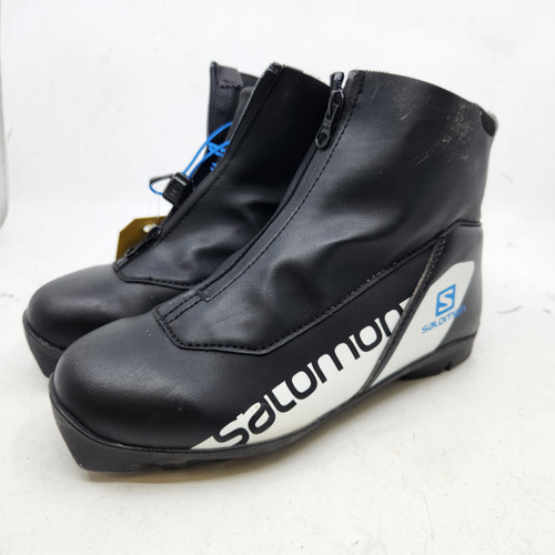 Vist Large View of Product Image Which is Used Salomon Boys NNN XC Ski Boots Black W 06 / JR 04-04.5