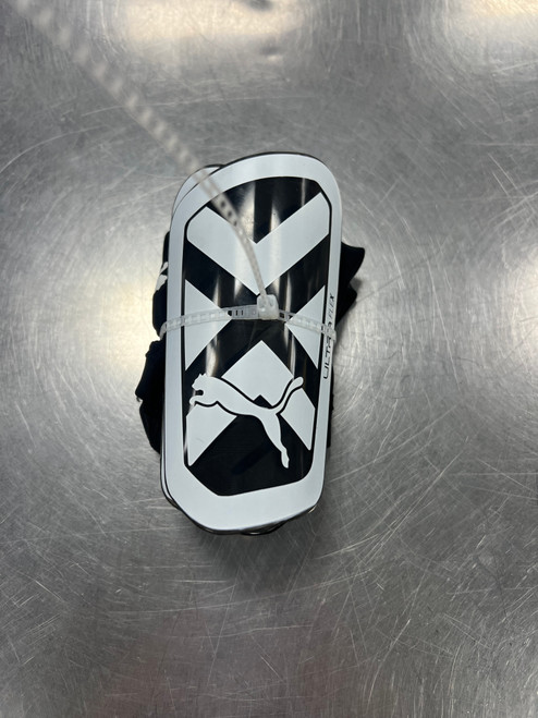 Vist Large View of Product Image Which is Used Puma ULTRA FLEX Soccer Shin Guards Youth Black XXXS