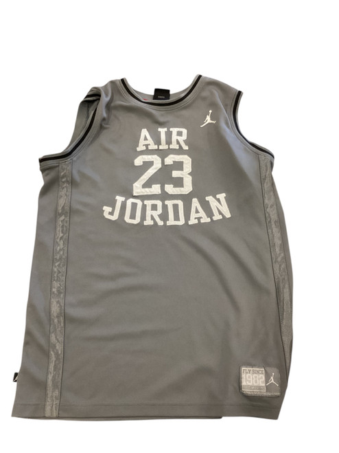 Vist Large View of Product Image Which is Used Jordan Sleeveless Spirit Wear Y Grey XL