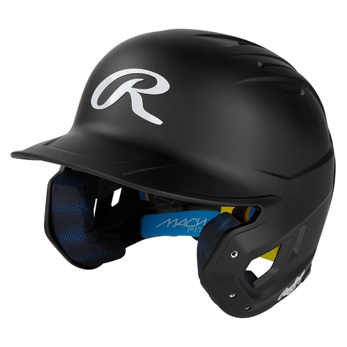 Vist Large View of Product Image Which is New Rawlings Mach Fit 2026 Baseball Batting Helmet- Black