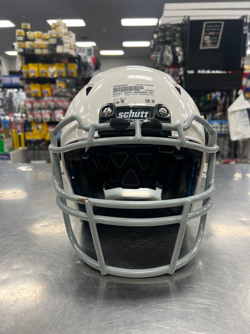 Vist Large View of Product Image Which is Used Schutt YOUTH VENGEANCE A11 FB Helmet White MD