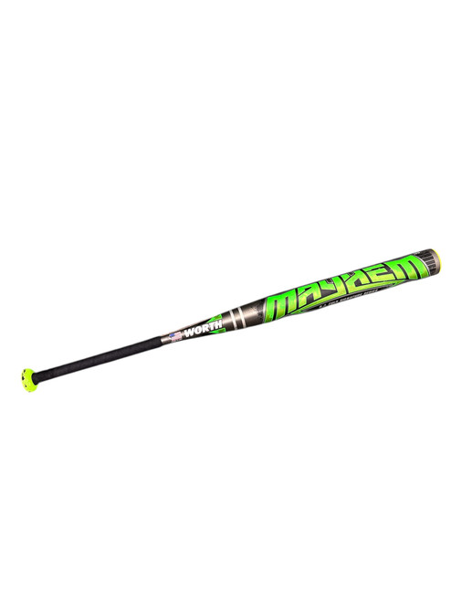 Vist Large View of Product Image Which is Used Worth MAYHEM BB/SB Slowpitch Bat 34"