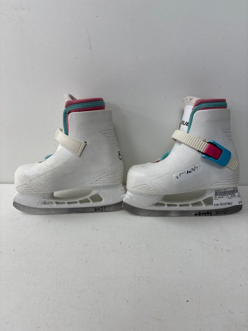 Vist Large View of Product Image Which is Used Bauer LIL ANGEL 8/9Y Youth Hockey Skate Adjustable