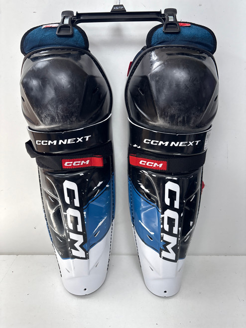 Vist Large View of Product Image Which is Used CCM NEXT Senior Shin Guards Black 16"