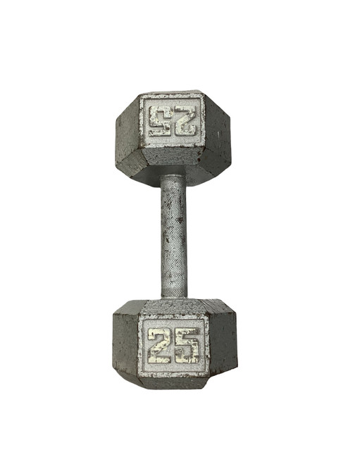 Vist Large View of Product Image Which is Used Hex Dumbbell (Each) 25 lb