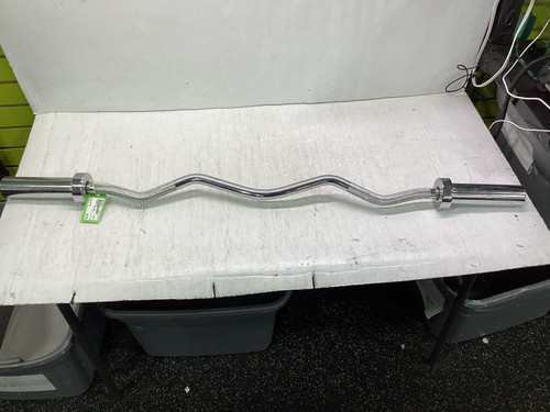 Vist Large View of Product Image Which is Used OLYMPIC CURL BAR Exercise Olympic Curl Bar 48"