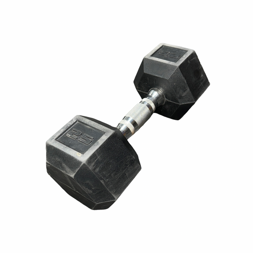 Vist Large View of Product Image Which is Used Hex Dumbbell (Each) 25 lb