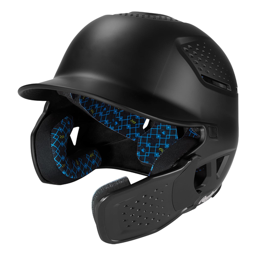 Vist Large View of Product Image Which is New Rawlings RX2 Reverse 2026 Baseball Batting Helmet Black- Senior