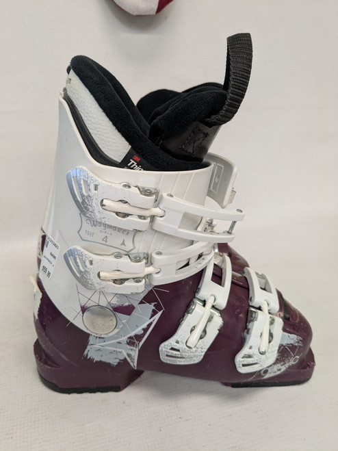 Vist Large View of Product Image Which is Used Atomic WAYMAKER 4 Girls DH Ski Boot Purple 225 MP - J04.5 - W5.5
