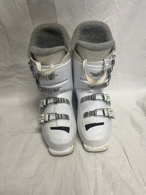 Vist Large View of Product Image Which is Used Rossignol BOOT Girls DH Ski Boot White 235 MP - J05.5 - W06.5