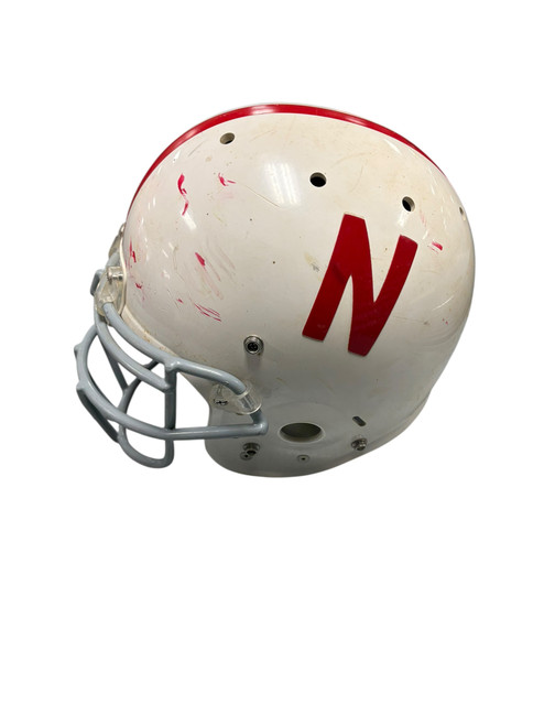 Vist Large View of Product Image Which is Used Schutt NEBRASKA FB Helmet White SM