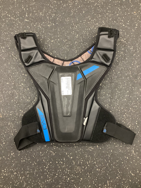 Vist Large View of Product Image Which is Used Warrior EVO LINER Lacrosse Shoulder Pads Black LG