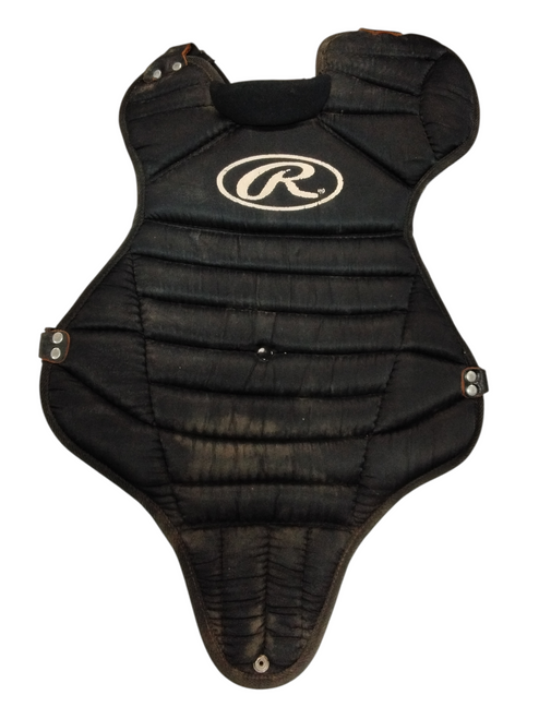 Vist Large View of Product Image Which is Used Rawlings LLBP-1 Catchers Chest Protector Black Junior