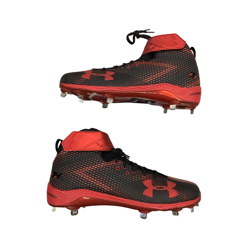 Vist Large View of Product Image Which is Used Under Armour HARPER 1 MID ST BB/SB Cleats Red Senior 13