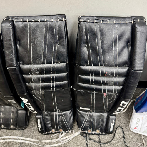 Used CCM EXTREME FLEX 760 Goalie Leg Pads Black 30"+1 11506-S000241742