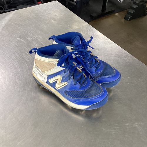 Vist Large View of Product Image Which is Used New Balance BASEBALL CLEATS BB/SB Cleats Royal Blue Junior 01