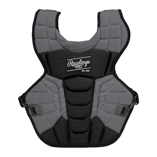 Vist Large View of Product Image Which is New Rawlings Velo 2.0 2026 Baseball Catcher's Chest Protector Black- Intermediate