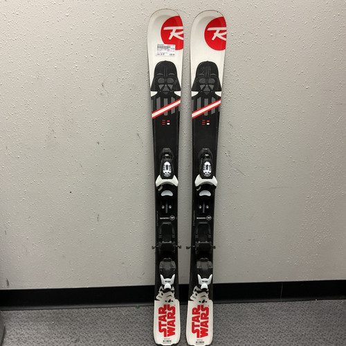 Vist Large View of Product Image Which is Used Rossignol STAR WARS Boys DH Ski/Binding White/Black/Red 116 cm