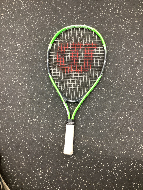 Vist Large View of Product Image Which is Used Wilson FEDERER 21 Junior Tennis Racquet Green 21"