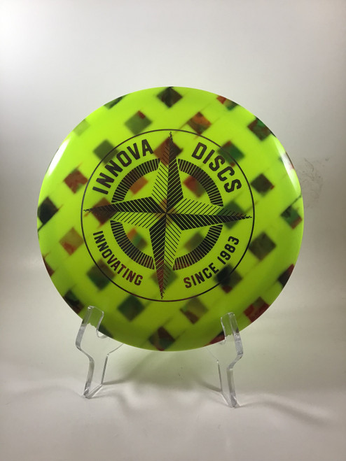 Vist Large View of Product Image Which is Used Innova STAR HAWKEYE Disc Golf Driver Yellow 173g
