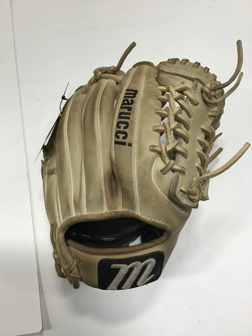 Vist Large View of Product Image Which is Used Marucci AS44A6 M TYPE BB/SB Glove RH Throw Tan 11 3/4"