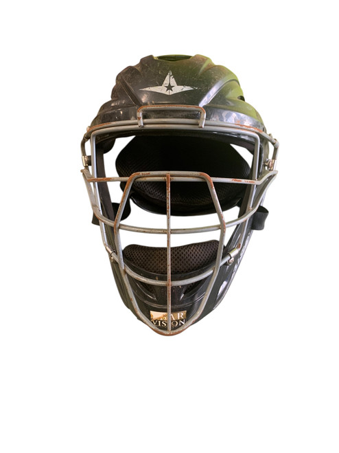 Vist Large View of Product Image Which is Used All-Star Catchers Helmet w/Mask Black One Size