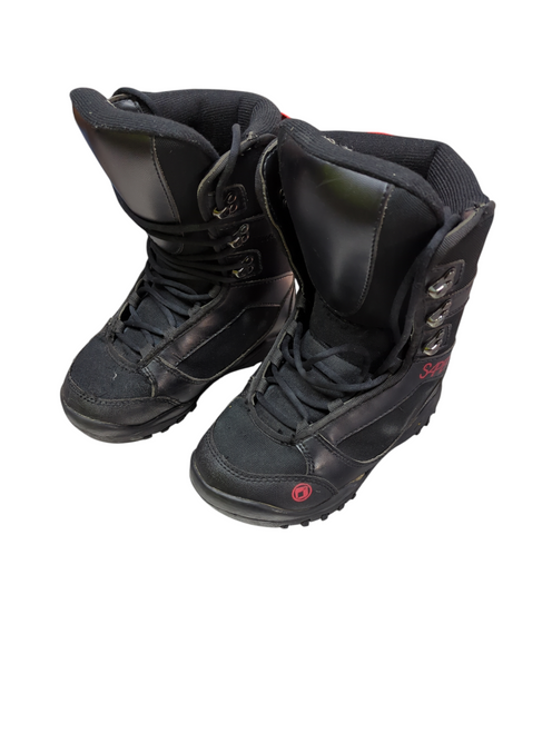 Vist Large View of Product Image Which is Used SAPIENT Boys Snowboard Boots Black Junior 05