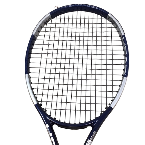 Vist Large View of Product Image Which is Used Head LIQUIDMETAL GENESIS Adult Tennis Racquet Navy Blue 4 3/8"
