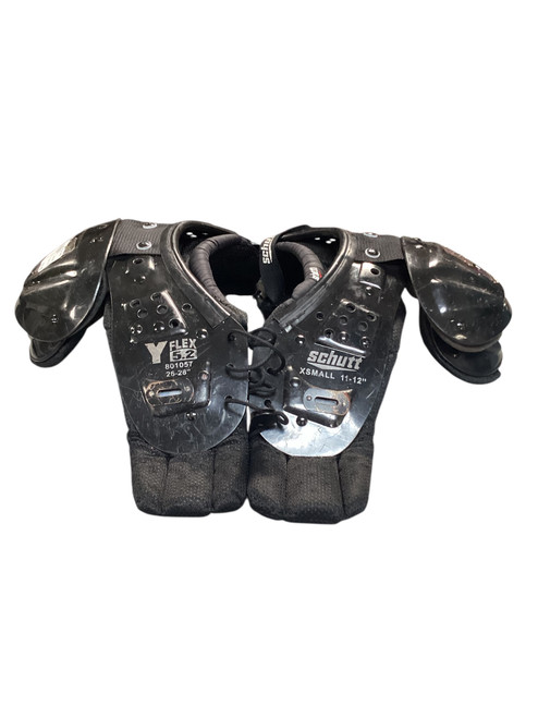 Vist Large View of Product Image Which is Used Schutt Y FLEX 5.2 FB Shoulder Pads Black XS