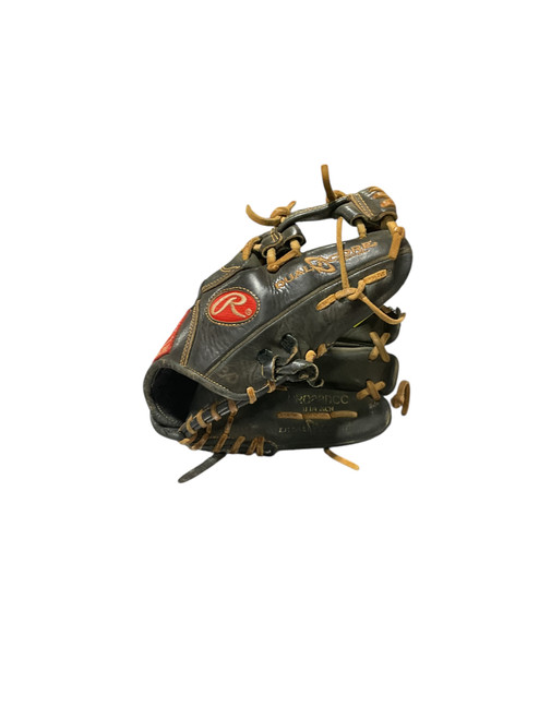 Vist Large View of Product Image Which is Used Rawlings DUAL CORE BB/SB Glove RH Throw Black 11 1/4"