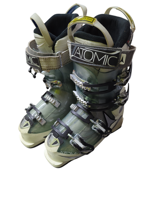 Vist Large View of Product Image Which is Used Atomic HAWK PLUS Womens DH Ski Boot Grey 275 MP - M09.5 - W10.5