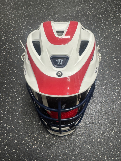 Vist Large View of Product Image Which is Used Warrior BURN Lacrosse Helmet White One Size