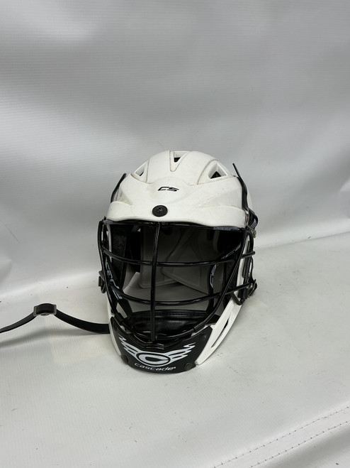 Vist Large View of Product Image Which is Used Cascade CS Lacrosse Helmet White One Size