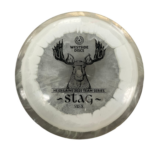 Vist Large View of Product Image Which is Used Westside VIP-X RING STAG Disc Golf Driver White