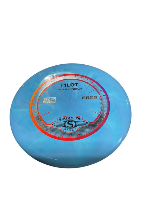 Vist Large View of Product Image Which is Used Streamline PILOT Disc Golf Putter Royal Blue