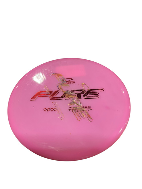 Vist Large View of Product Image Which is Used Latitude 64 PURE OPTO Disc Golf Putter Pink