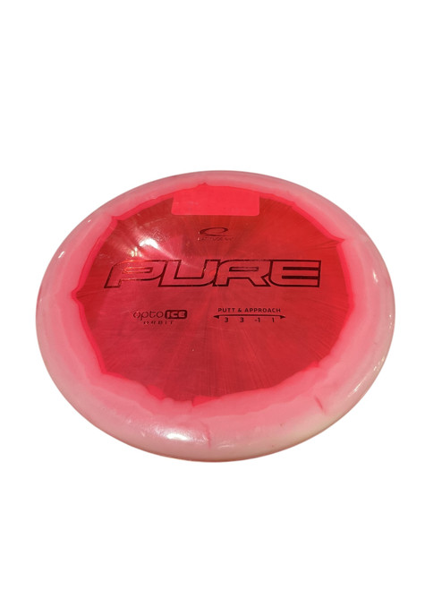 Vist Large View of Product Image Which is Used Latitude 64 PURE OPTO Disc Golf Putter Pink