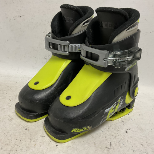 Vist Large View of Product Image Which is Used Roces IDEA 6 IN 1 160-185 Boys DH Ski Boot Black And Optic Yellow 185 MP - Y12