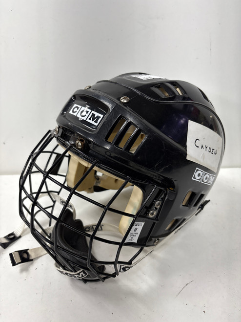 Vist Large View of Product Image Which is Used CCM HT 1 Helmet Cage Combo Black MD