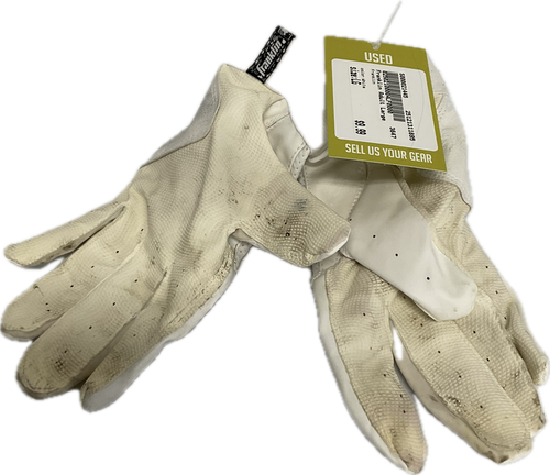 Vist Large View of Product Image Which is Used Franklin BB/SB Batting Gloves White LG