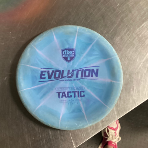 Vist Large View of Product Image Which is Used Discmania EVOLUTION TACTIC Disc Golf Putter Carolina Blue