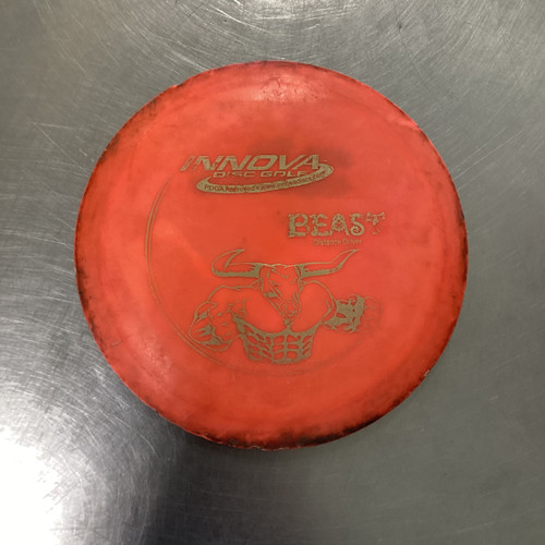 Vist Large View of Product Image Which is Used Innova BEAST Disc Golf Driver Orange