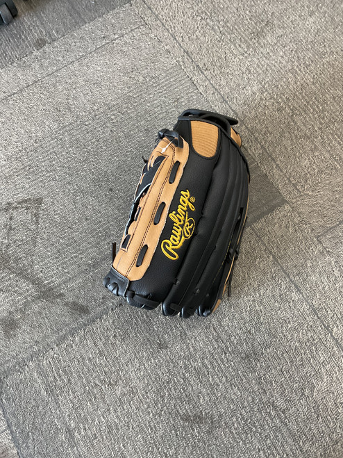 Vist Large View of Product Image Which is Used Rawlings RSB SOFTBALL SERIES BB/SB Glove RH Throw Brown 14"