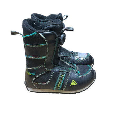 Vist Large View of Product Image Which is Used K2 MINI TUBRO Boys Snowboard Boots Black Junior 01
