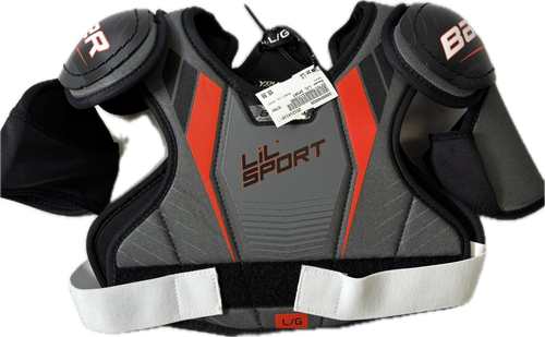 Vist Large View of Product Image Which is Used Bauer LIL SPORT Youth Shoulder Pads LG