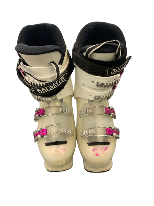 Vist Large View of Product Image Which is Used Dalbello GAIA 4 Girls DH Ski Boot White 235 MP - J05.5 - W06.5