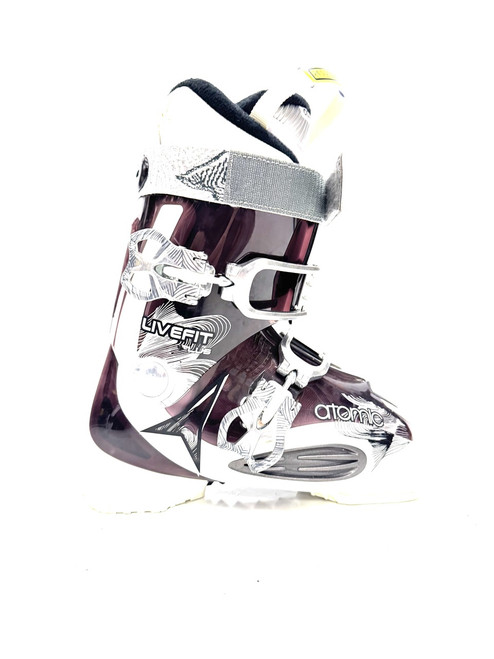 Vist Large View of Product Image Which is Used Atomic LIVE FIT PLUS Womens DH Ski Boot Maroon 240 MP - J06 - W07
