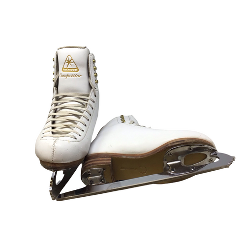 Vist Large View of Product Image Which is Used Jackson COMPETITOR Girls Figure Skate White Junior 03.5